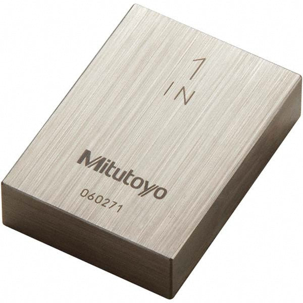 Mitutoyo 611201-531CAL Rectangle Steel Gage Block 1", Grade 0