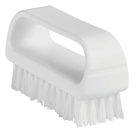 Vikan 643315 ColorCore Nail brush, 3.7" Medium, White