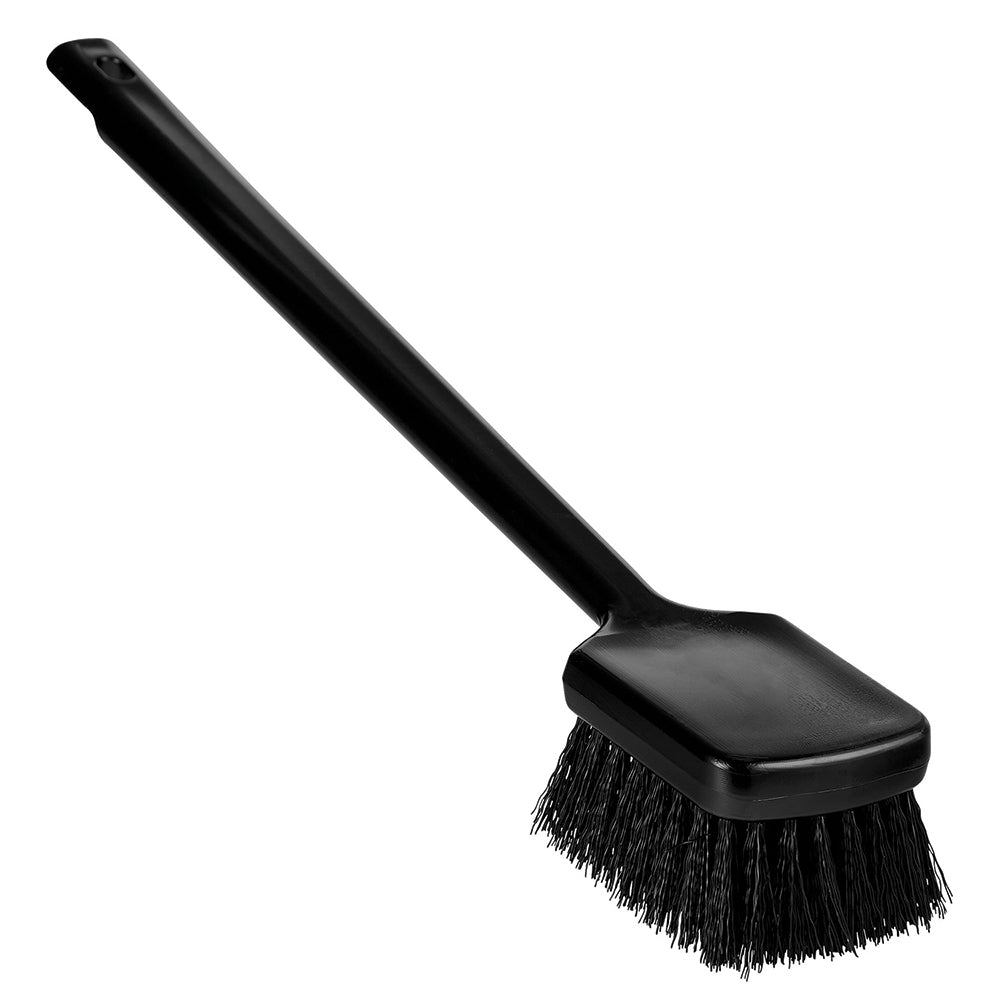Vikan 410819 ColorCore Washing Brush with Long Handle, 19.9" Stiff, Black