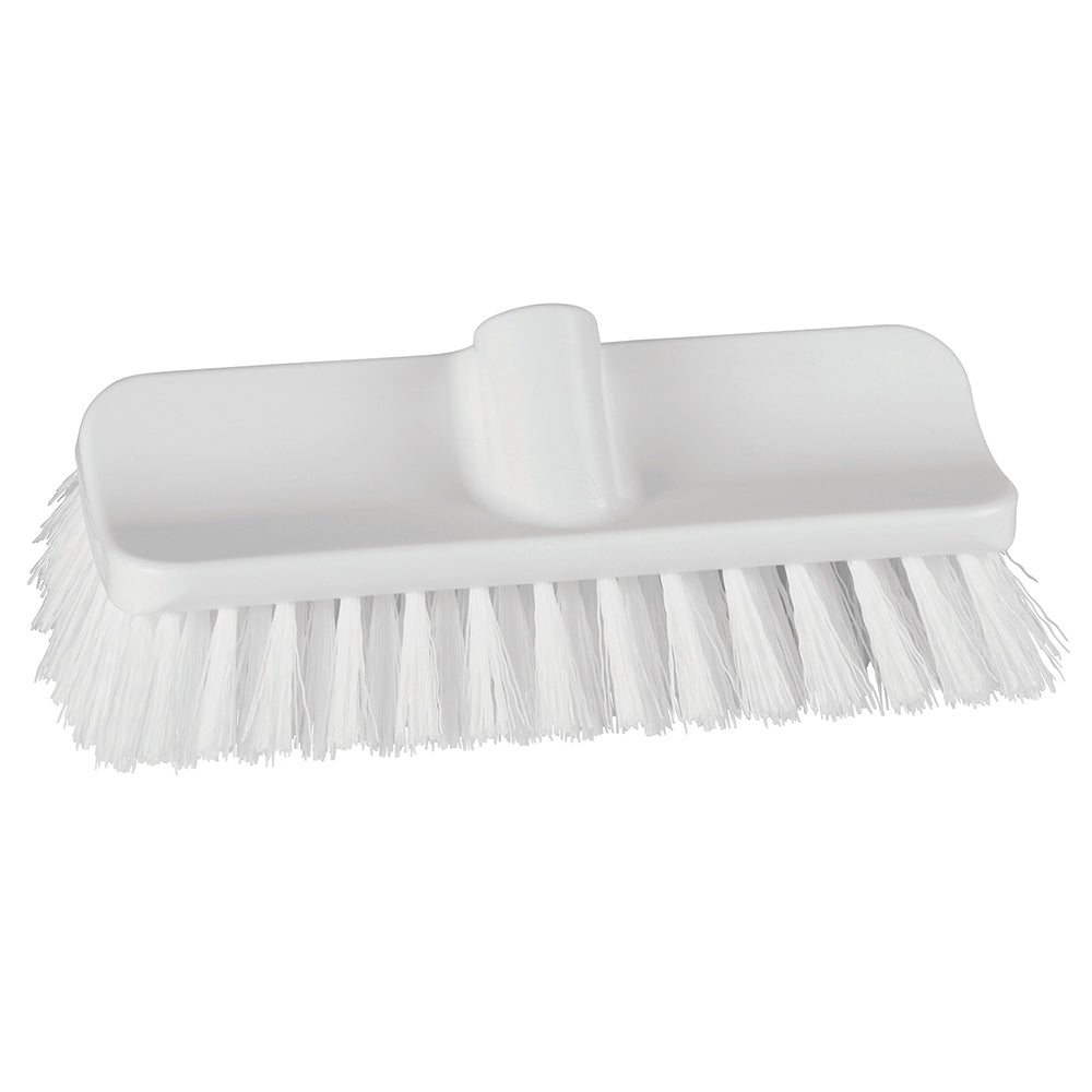 Vikan 366215 ColorCore High-Low Brush, 10.2" Medium, White