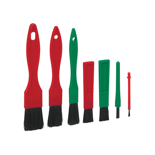 Vikan 556052 Set of Detail Brushes, 7 pcs., 5.5", Soft,