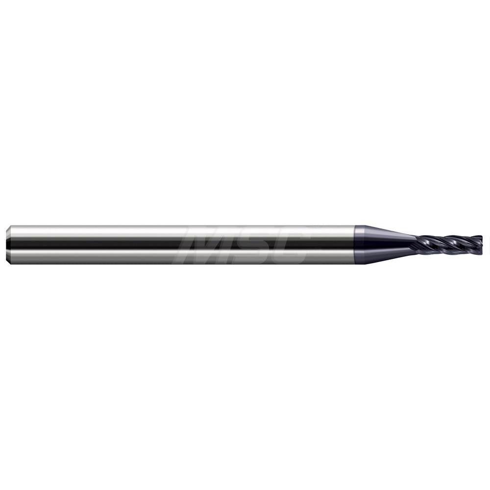 Harvey Tool 787393-C3 Corner Radius End Mill 3/32" Dia, 3/8" LOC, 0.0100" Radius, 4 Flute, Solid Carbide
