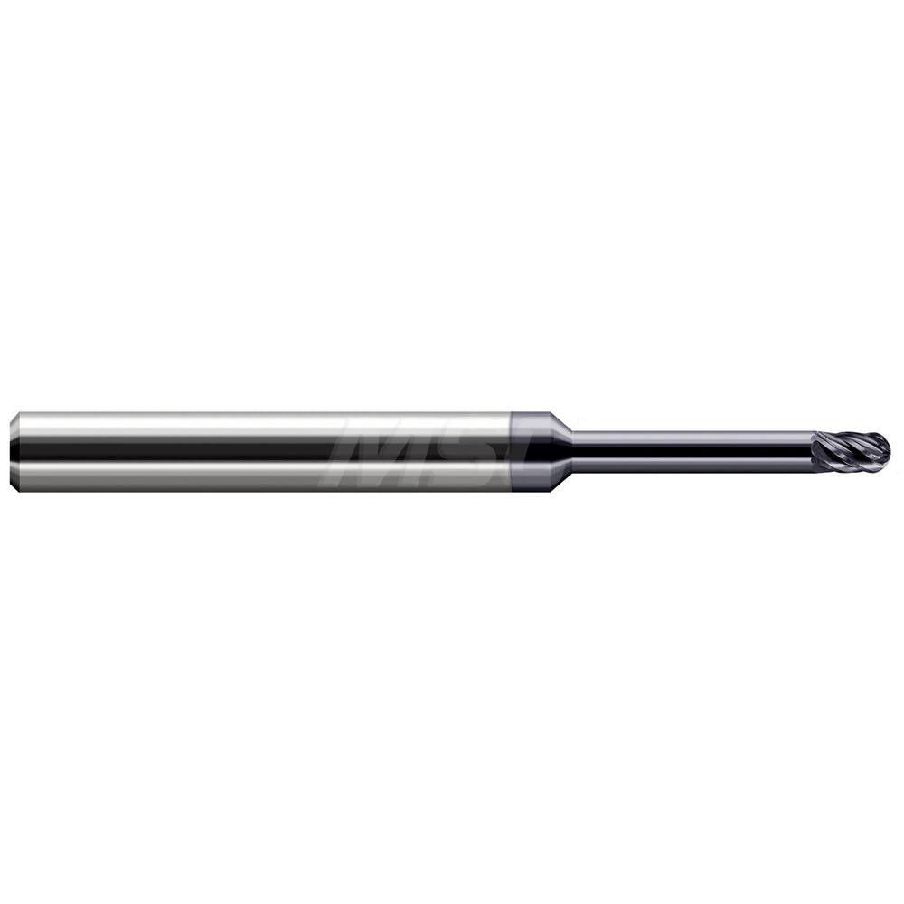 Harvey Tool 786108-C6 Ball End Mill 1/8" Dia, 3/16" LOC, 6 Flute, Solid Carbide