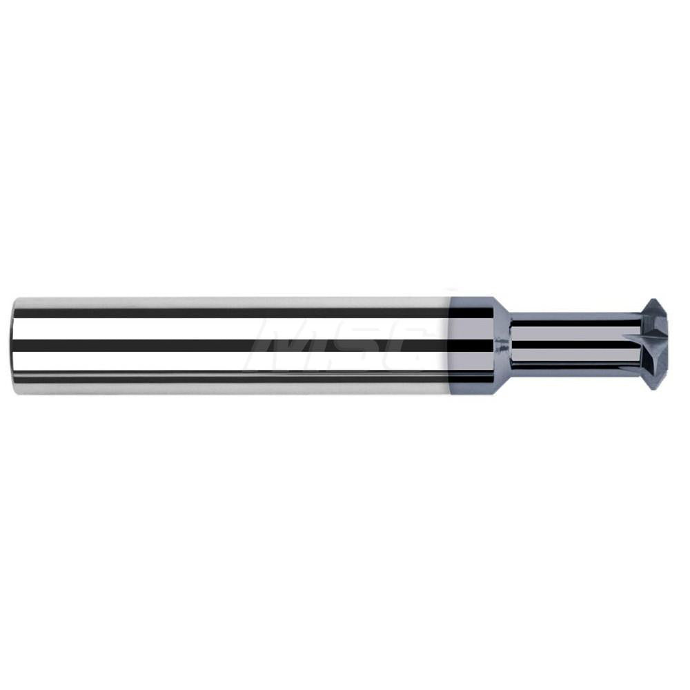 Harvey Tool 776616-C3 Double Angle Milling Cutter 90 &deg, 1/4" Cut Dia, 0.135" Cut Width, 1/4" Shank Dia, Solid Carbide