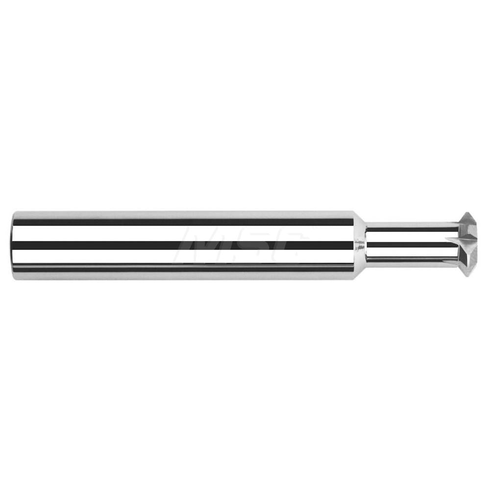 Harvey Tool 775112 Double Angle Milling Cutter 90 &deg, 3/16" Cut Dia, 0.105" Cut Width, 3/16" Shank Dia, Solid Carbide