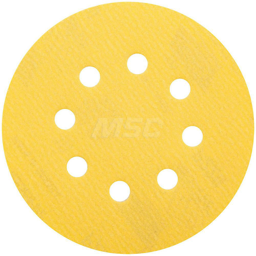 Norton 66261183934 Hook & Loop Disc 5" Dia, 220 Grit, Coated, Aluminum Oxide