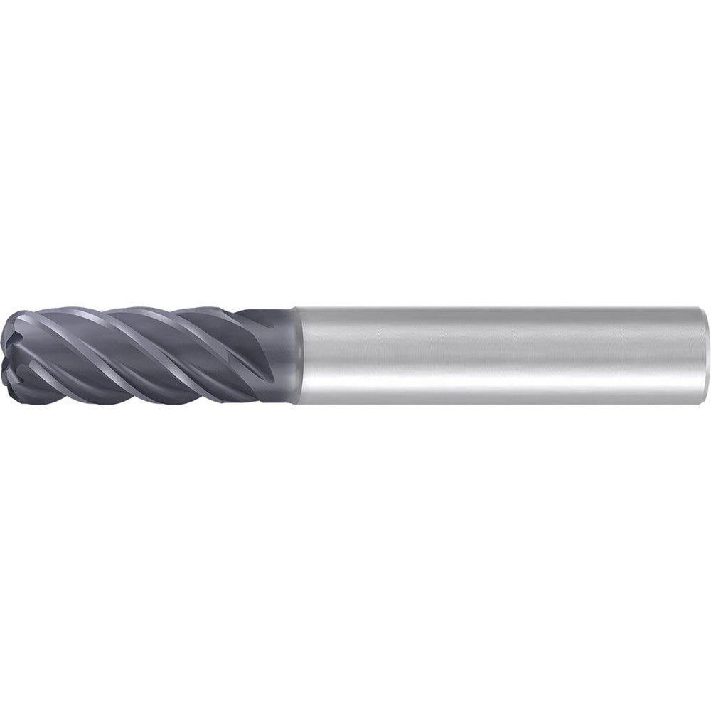 Emuge 3902L.062030 Roughing & Finishing End Mill 5/8" Dia, 5 Flutes, 0.03" Corner Radius, Corner Radius End, Solid Carbide