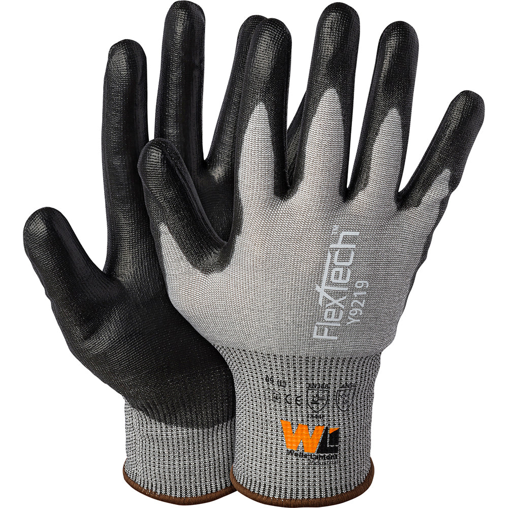 Wells Lamont Y9219L Cut-Resistant Gloves Size L, ANSI Cut A9, Polyurethane, HPPE, Nylon & Glass