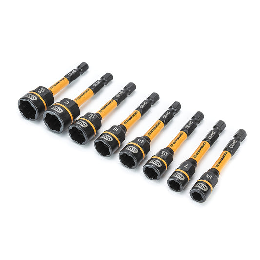 GEARWRENCH 86170 Power & Impact Screwdriver Bit Sets Bit Type Nut Extractor Set  Overall Length Range 1 to 2.9 in  Drive Size (Inch) 1/4  Overall Length (Inch) 1/2  Hex Size Range (mm) 7.00 to 13.00  Hex Size Range (Inch) 1/4 to 3/8