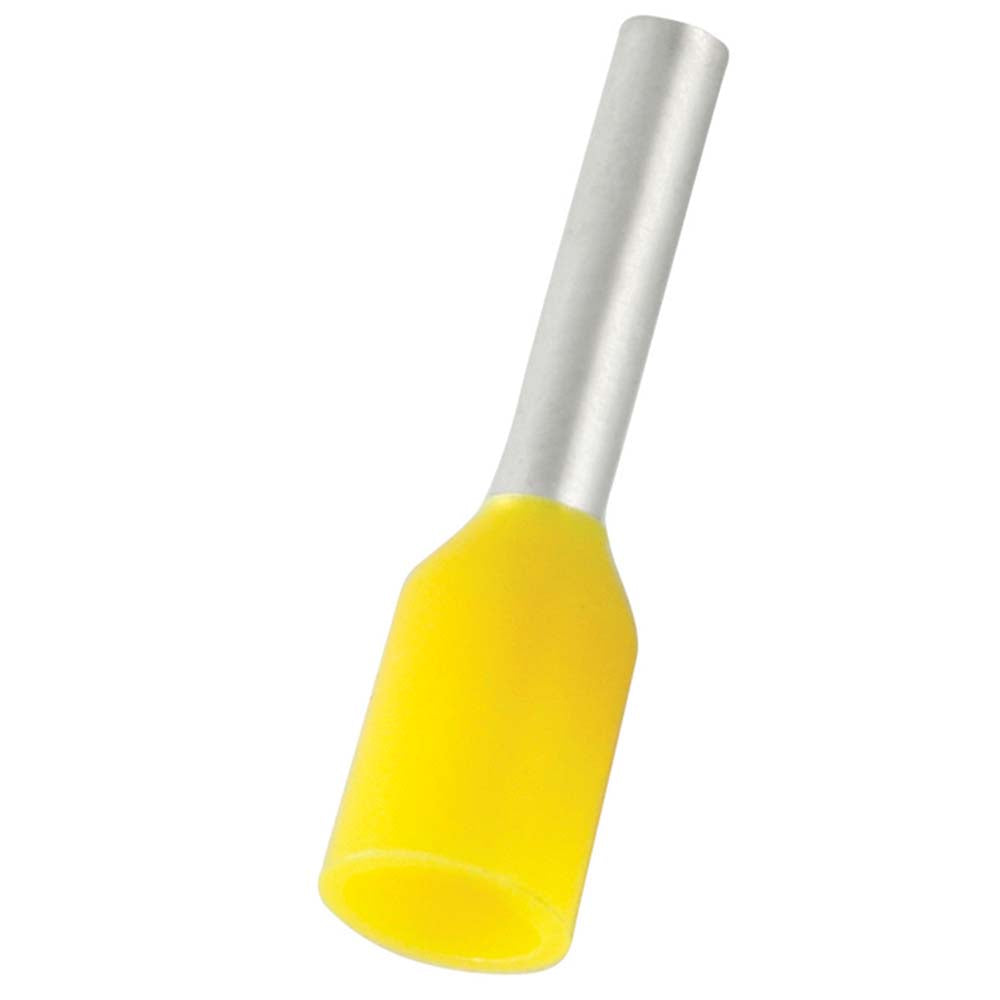 Value Collection E1008-YELLOW Electrical Wire Ferrules Insulation Type Partially Insulated Connection Type Crimp Compatible Wire Size (sq mm) 1 mm² 18 AWG Compatible Wire Size (AWG) 18 Pin Length 0.315 in 8.0 mm Pin Length (mm) 8 Pin Diameter 1.4 mm Overall Length 14
