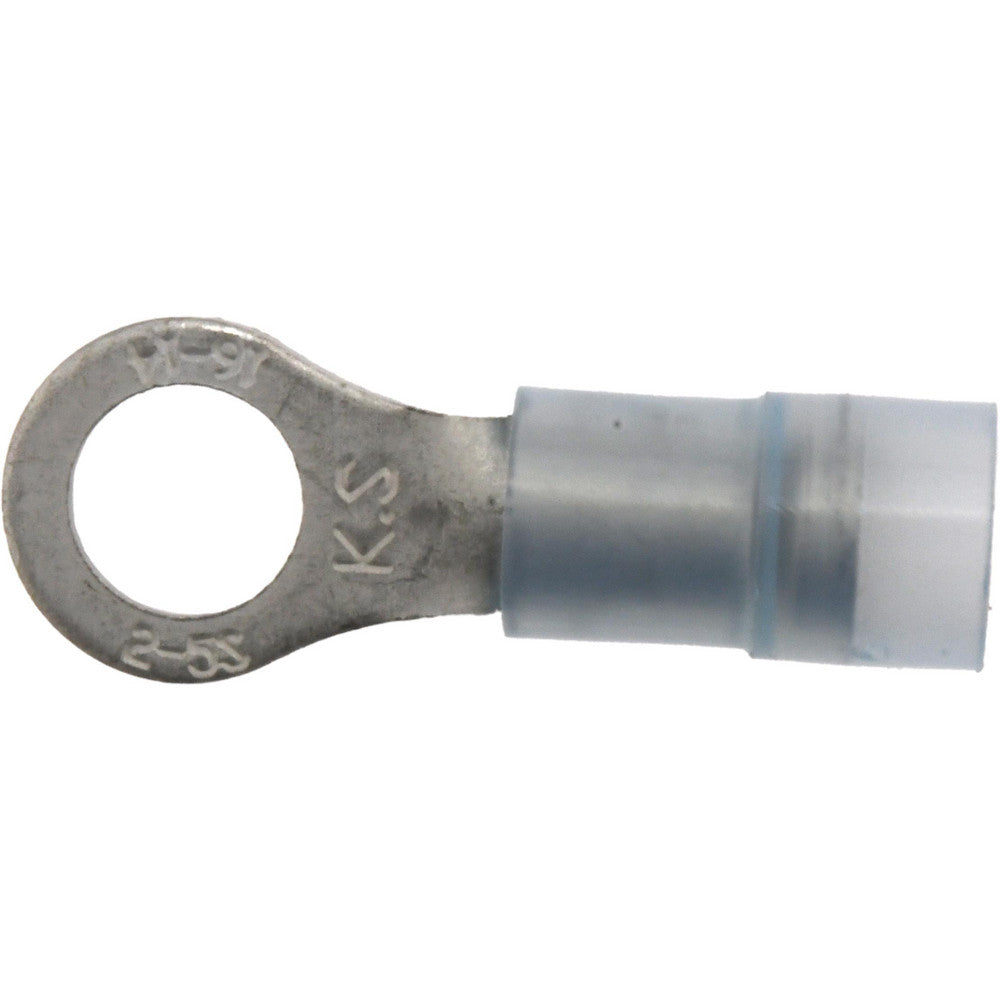 Value Collection RNYDS2-5 Circular Ring Terminal Partially Insulated, 16 to 14 AWG, Crimp Connection