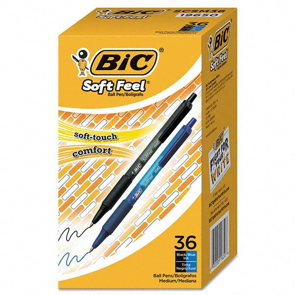 Bic BICSCSM361AST Ball Point Pen 1 mm Tip, Assorted Ink