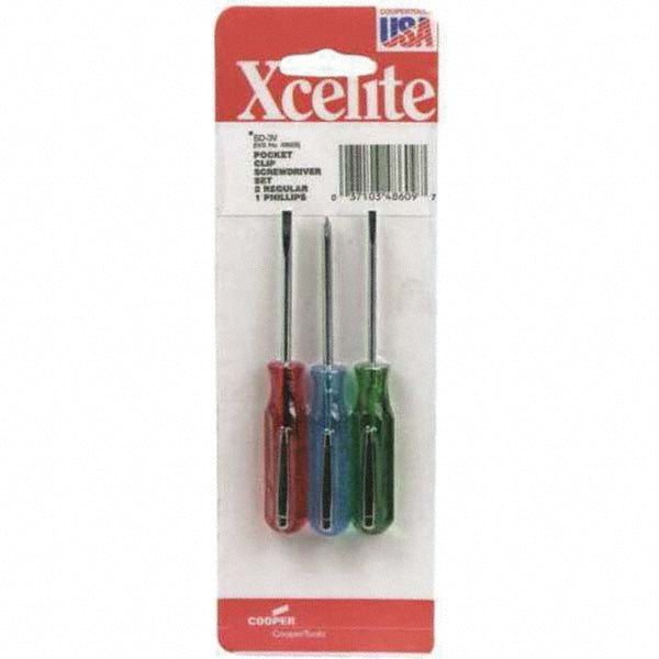 Xcelite SD3VN Screwdriver Set 3 Pc, Phillips & Slotted