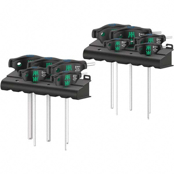 Wera 05023451001 Hex Key Sets Tool Type Hex-Plus  Handle Type Ergonomic  Measurement Type Inch  Hex Size 1/4 in 1/8 in 3/16 in 3/32 in 3/8 in 5/16 in 5/32 in 7/32 in 7/64 in 9/64 in  Hex Size Range (Inch) 3/32 - 3/8  Container Type Plastic Holder