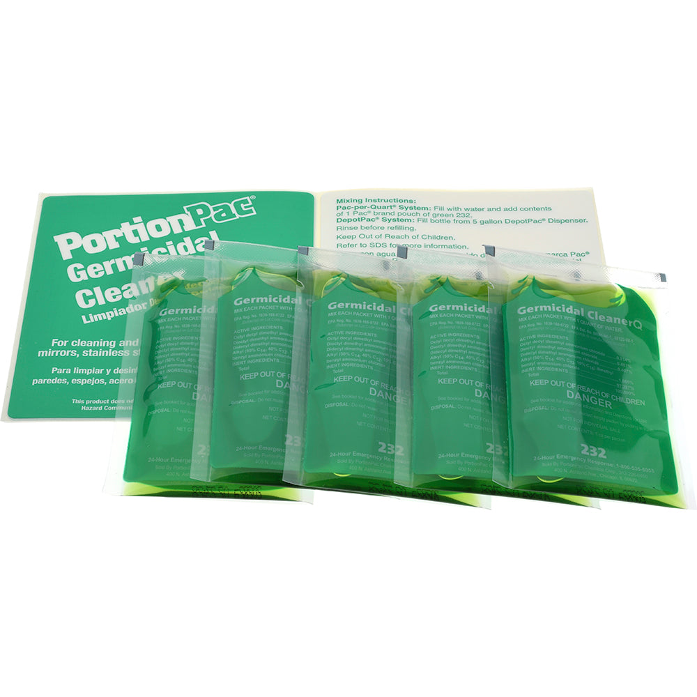 PortionPac 232GMC All-Purpose Cleaner 1 gal Packet, Disinfectant