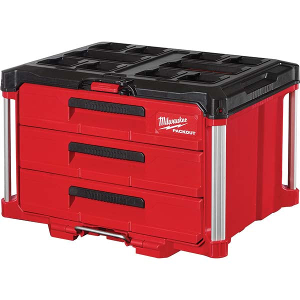 Milwaukee Tool 48-22-8443 Pack Out Tool Box 3 Compartment