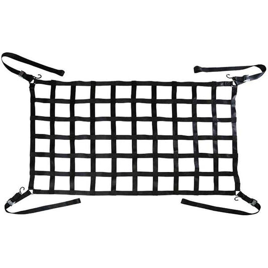 US Cargo Control CN-825066-BLK Rectangle Cargo Net 82" Long, 50" Wide, Polyester, Polyester Net