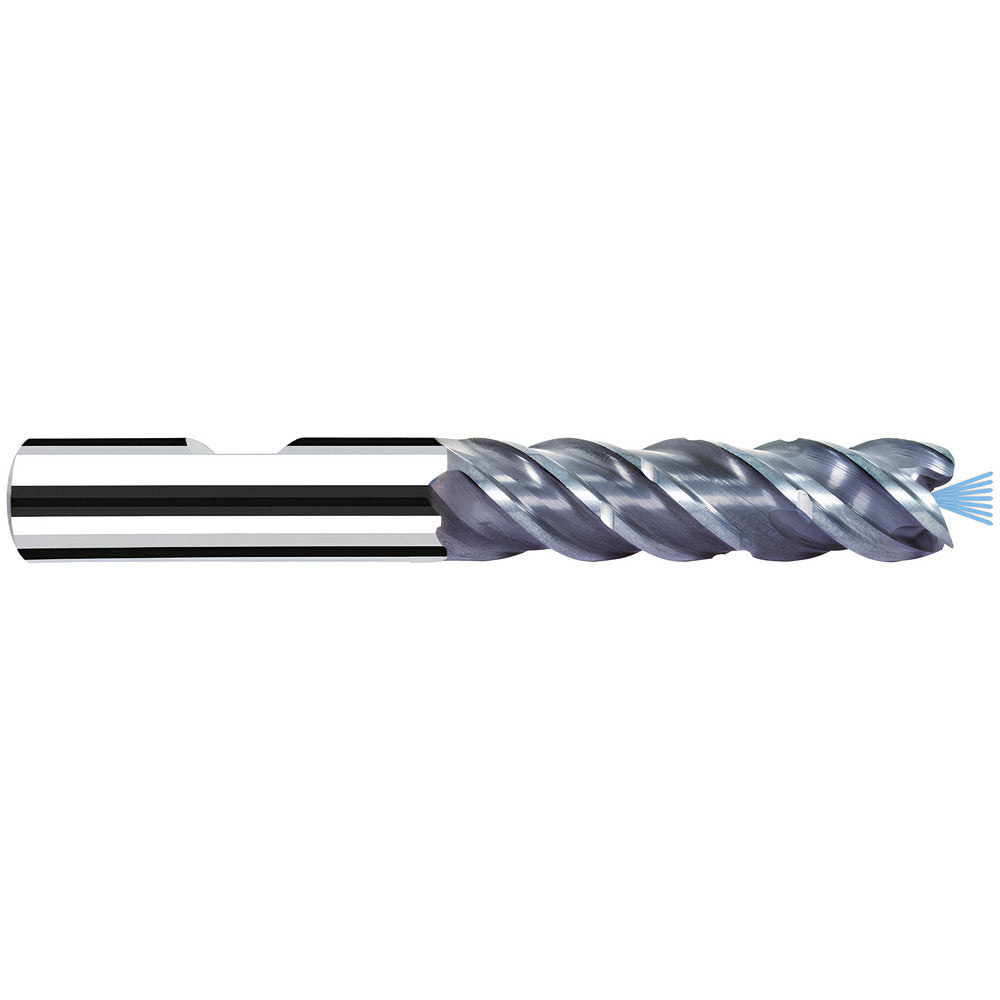 Fraisa P98211432 Corner Radius End Mill 3/8" Dia, 1-1/8" LOC, 0.0080" Radius, 4 Flute, Solid Carbide