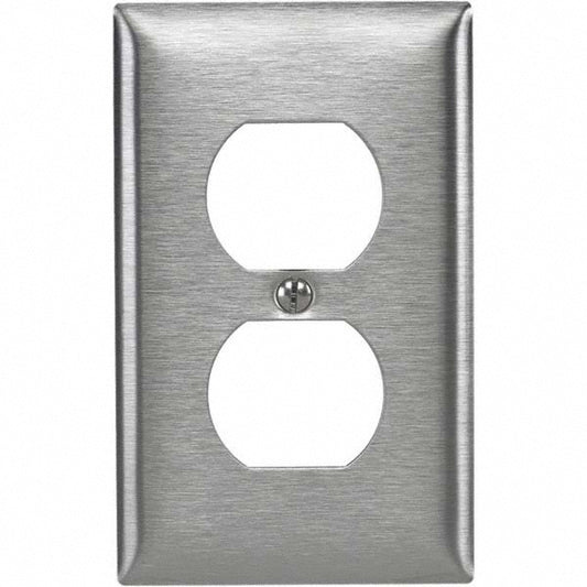 Bryant Electric SS8L Wall Plates Wall Plate Type Outlet Wall Plates  Wall Plate Configuration Duplex Outlet  Shape Rectangle  Wall Plate Size Standard  Number of Gangs 1 1  Overall Width (mm) 2.8700in