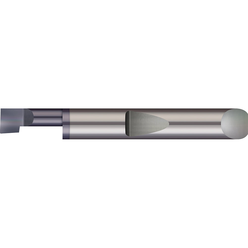Micro 100 QBB-1601000X Boring Bar 0.1600" Min Bore Dia, 1" Max Bore Depth, Right Hand, 3/16" Shank Dia, Solid Carbide