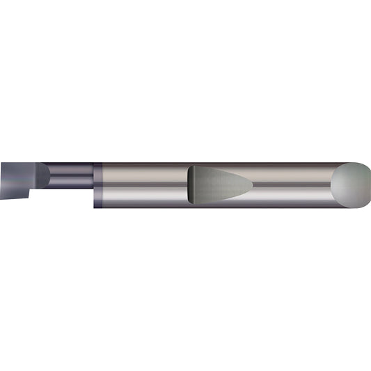 Micro 100 QBB-100500X Boring Bar 0.1" Min Bore, 1/2" Max Depth, Right Hand Cut, Solid Carbide