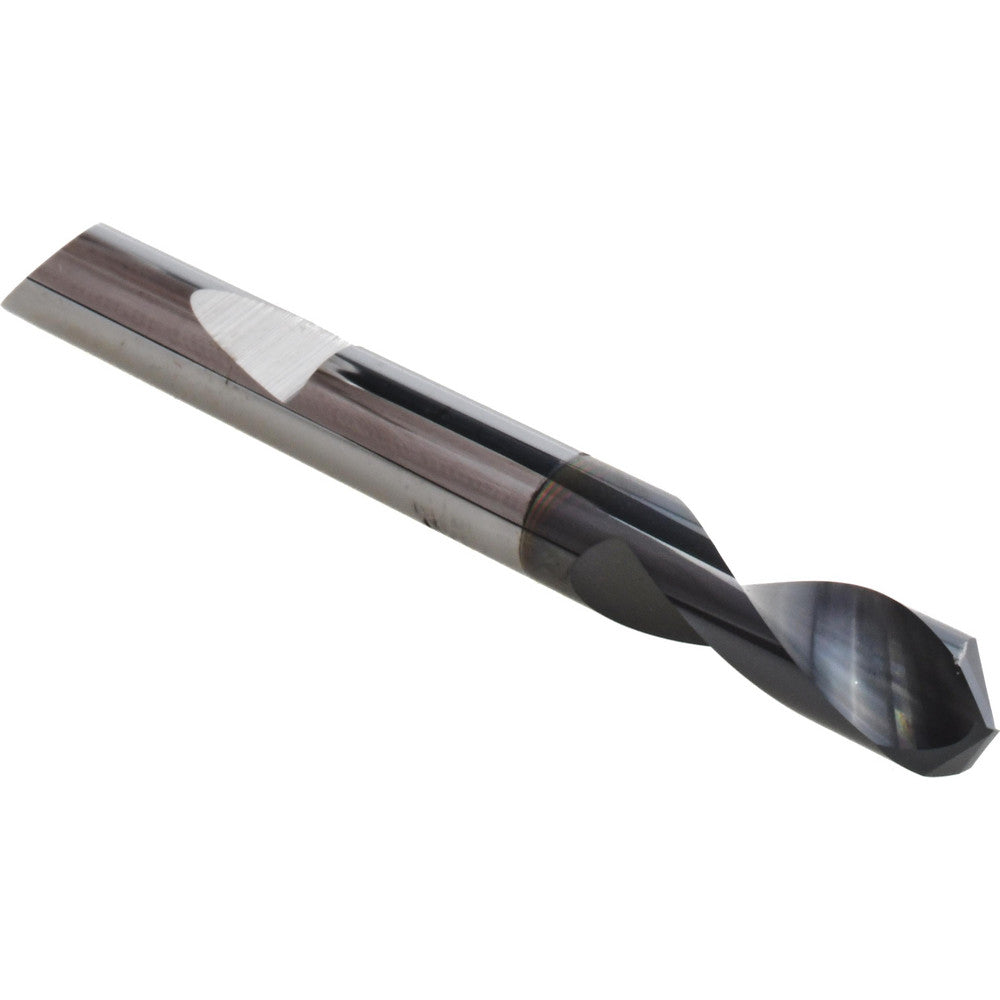 Micro 100 QSPD-250-120X Spotting Drill 1/4" Dia, 120 &deg Point, 2-1/2" OAL, Solid Carbide