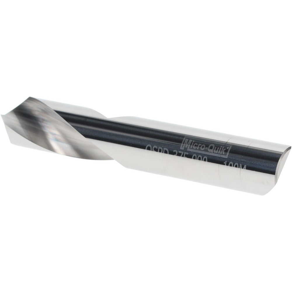 Micro 100 QSPD-375-090 Spotting Drill 3/8" Dia, 90 &deg Point, 2-1/2" OAL, Solid Carbide