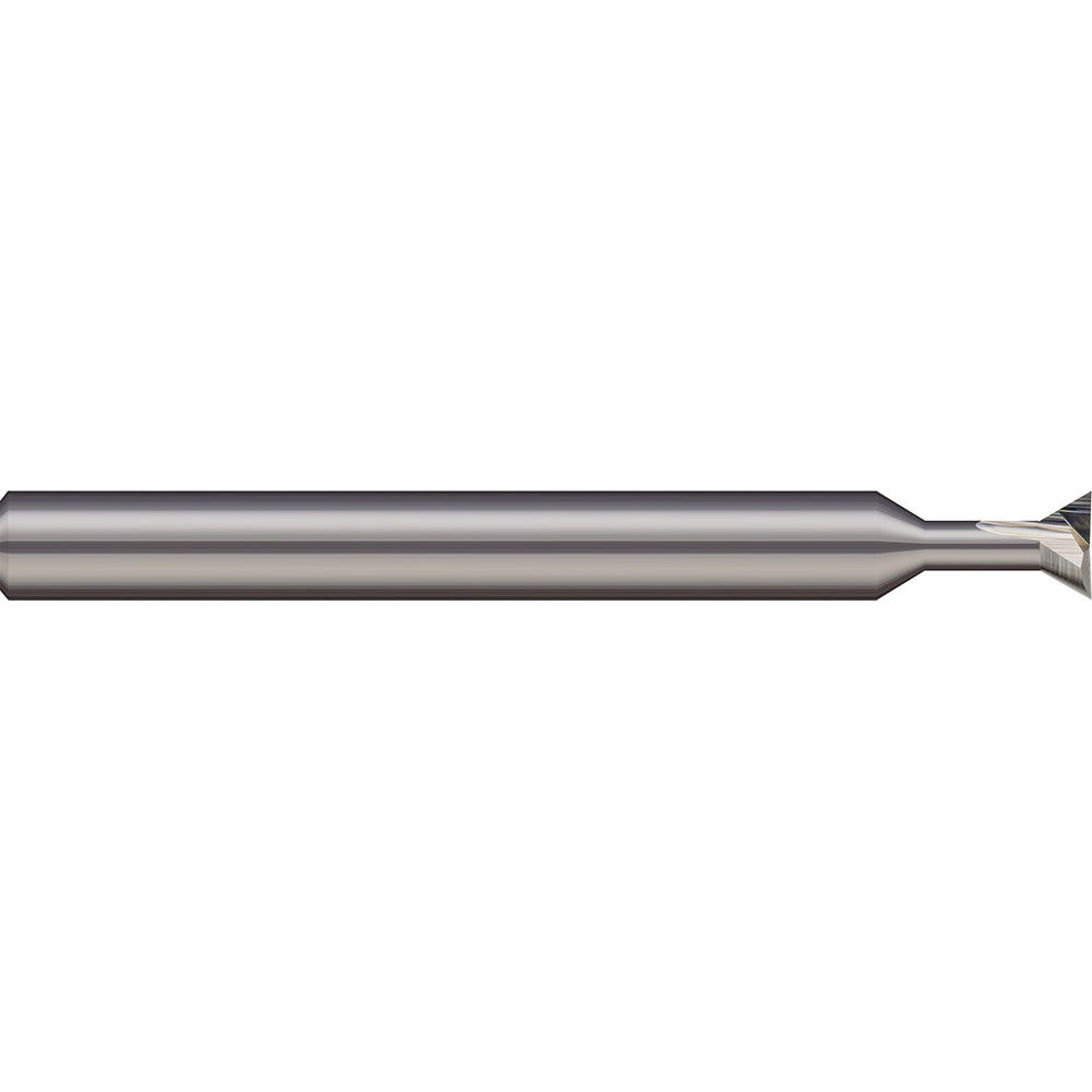 Micro 100 DT-375-090-010 Dovetail Cutter 90 &deg, 3/8" Cut Dia, 0.127" Cut Width, Solid Carbide
