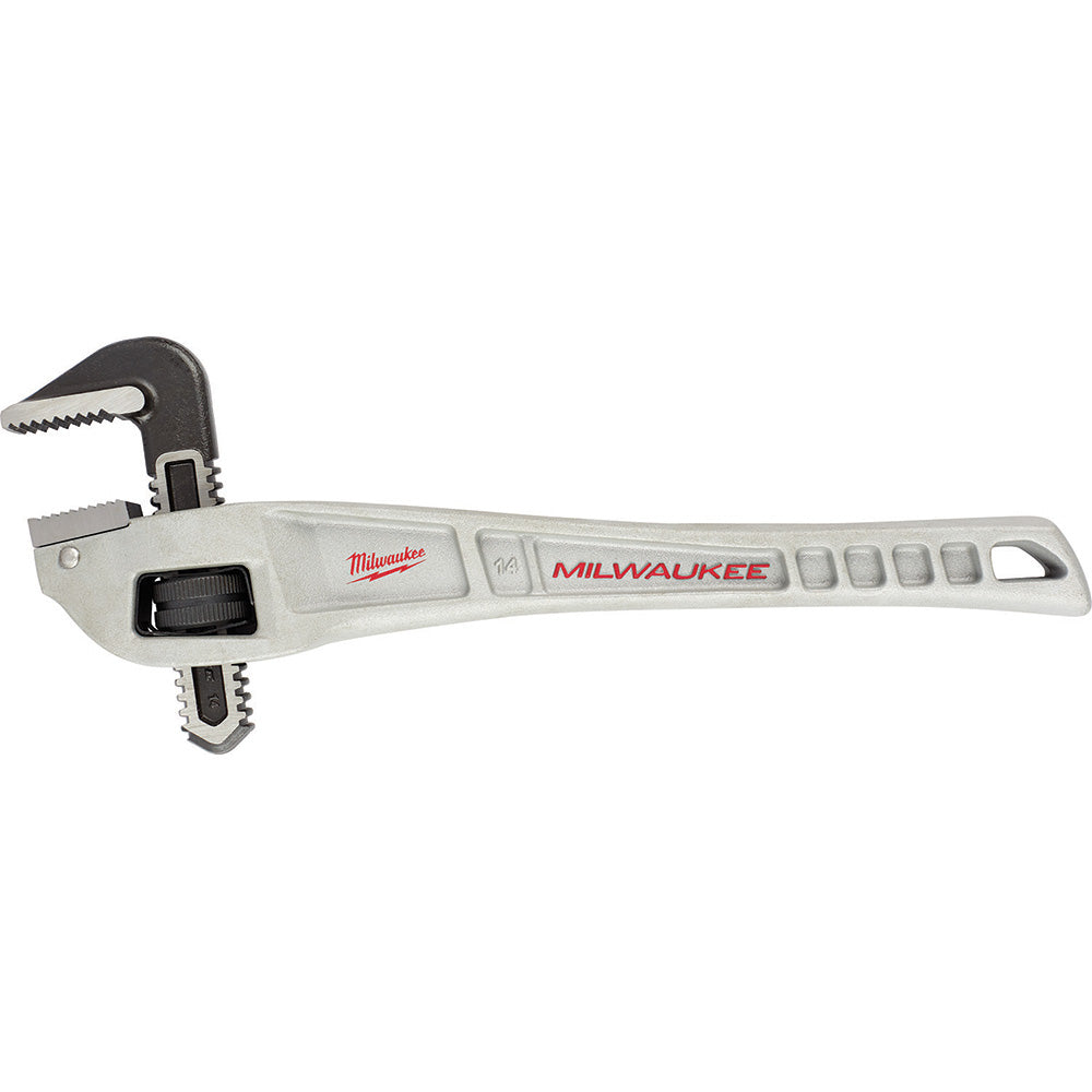 Milwaukee Tool 48-22-7184 Pipe Pipe Wrench 2" Max, 14" OAL, Aluminum
