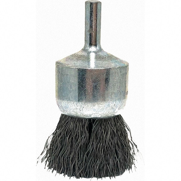 Brush Research Mfg. BNS10S06 End Brushes 1" Dia, Stainless Steel, Crimped Wire