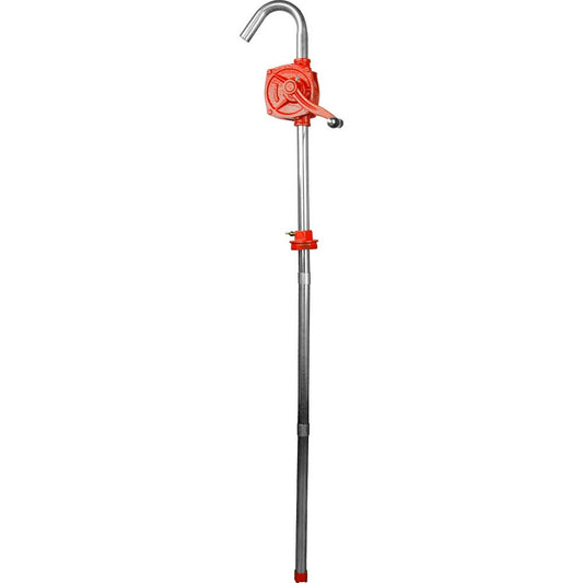 TeraPump 20095 Hand-Operated Drum Pumps Pump Type Rotary Manual  Ounces per Stroke 64.00  For Use With Barrels Drums Small Tanks  Overall Length (Inch) 40  Drum Size Up to 55 gal  Gpm 10.00