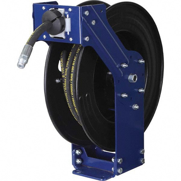Pro-Lube HR/OL/15M/1-2/N Hose Reel with Hose 1/2" ID Hose x 50', Spring Retractable