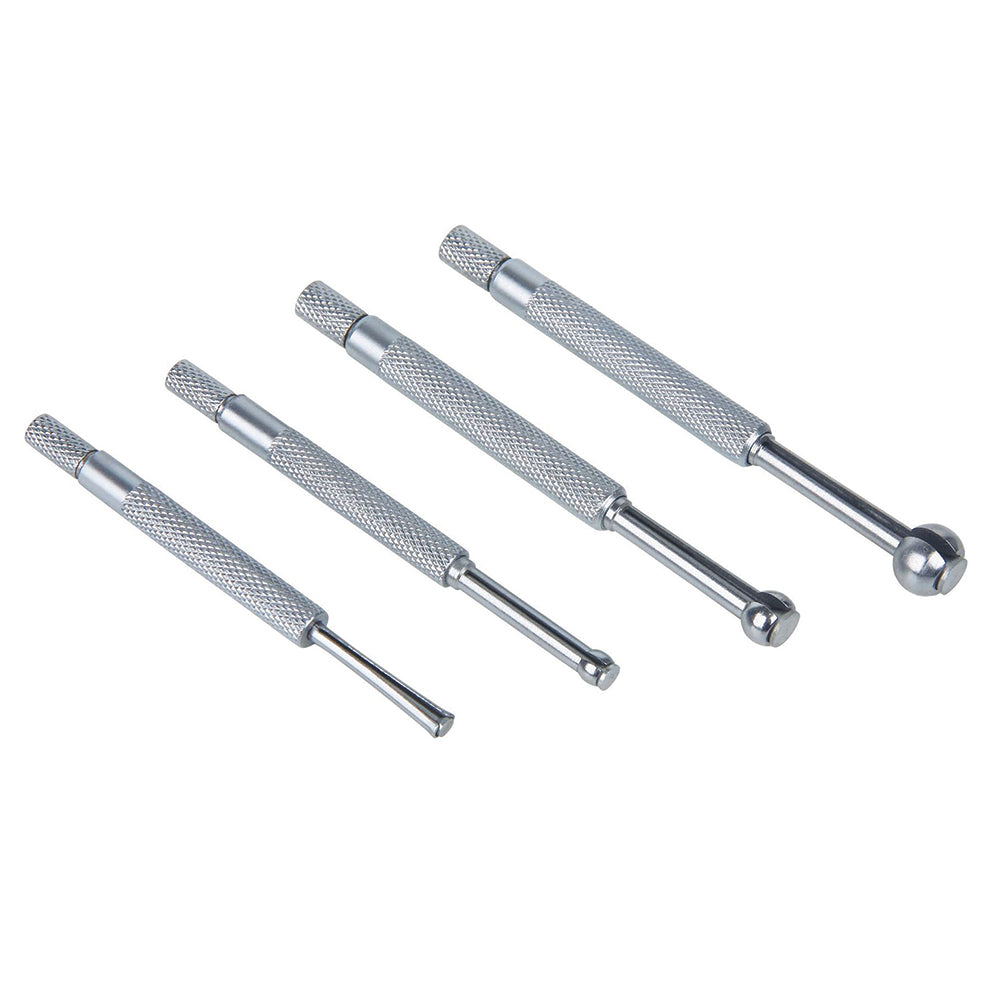 Insize USA LLC 4208-1 Small-Hole Gage Sets Minimum Measurement (mm) 3.00 Maximum Measurement (Inch) 0.5000 Maximum Measurement (mm) 13.00 Gage Depth (Decimal Inch) 1 Overall Length (mm) 76 79 88 91 Overall Length (Inch) 2.992 3.110 3.465 3.583 Ball Style Ha