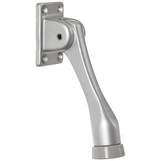 Rockwood 085818 Door Stops Type Kick Down Door Stop  Finish/Coating Painted Silver  Projection 4 (Inch) Mount Type Floor  