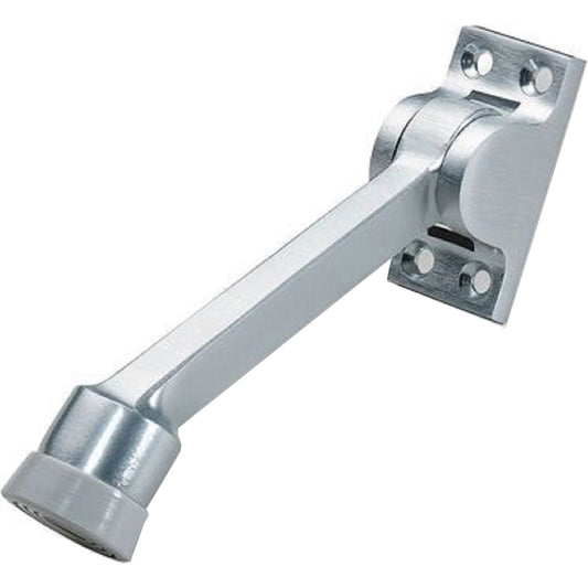 Rockwood 085822 Door Stops Type Kick Down Door Stop  Finish/Coating Satin Chrome  Projection 5 (Inch) Mount Type Floor  