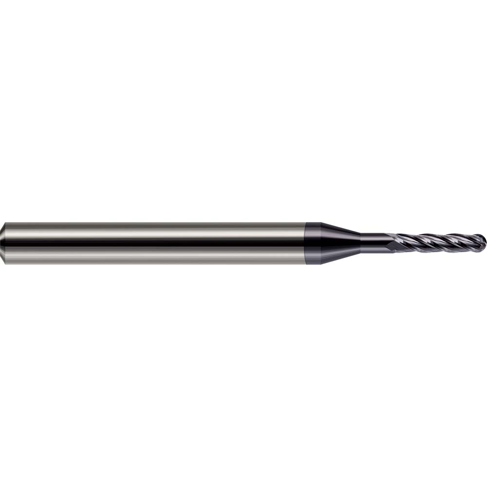 Harvey Tool 76878-C3 Ball End Mill 5/64" Dia, 15/64" LOC, 4 Flute, Solid Carbide