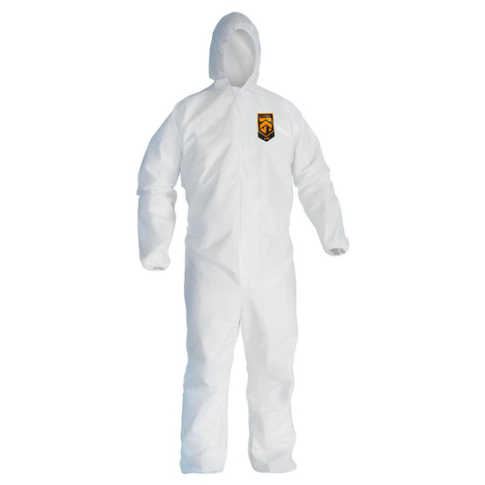 KleenGuard 41508 Disposable Coveralls Size 3X-Large, Film Laminate, Zipper Closure