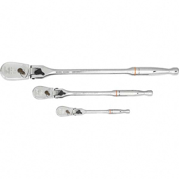GEARWRENCH 81276T Ratchet Set 1/2, 1/4 & 3/8" Drive, Teardrop Head