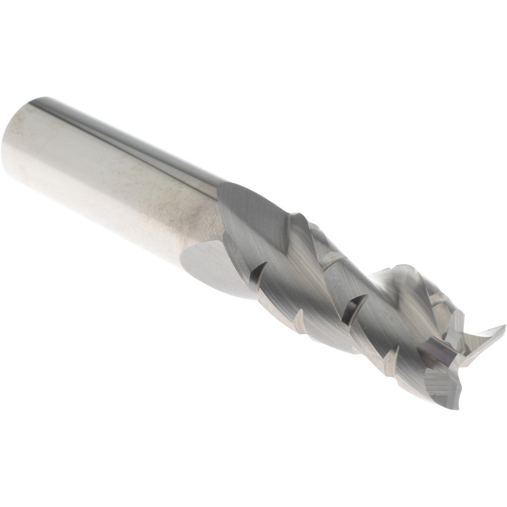 Accupro 120663 Roughing End Mill 3 Flutes, 0.015" Corner Radius, Chipbreaker, Solid Carbide