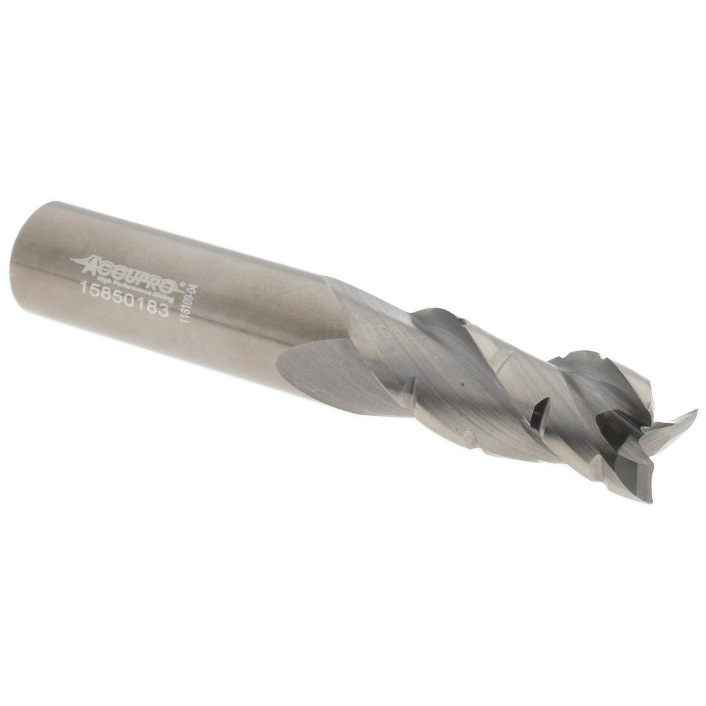 Accupro 118043 Roughing & Finishing End Mill 1/2" Dia, 3 Flutes, Solid Carbide