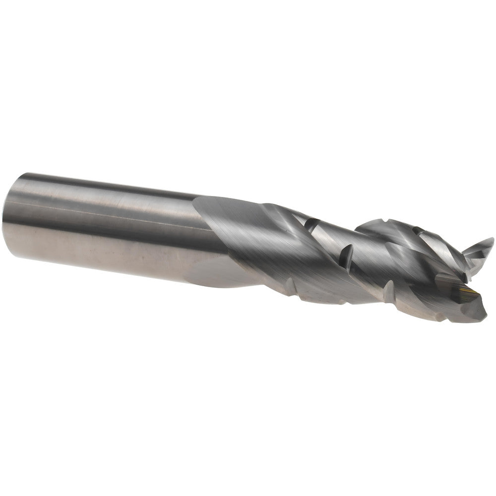Accupro 125020 Roughing & Finishing End Mill 5/8" Dia, 3 Flutes, Single End, Solid Carbide