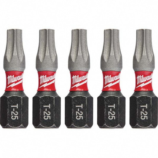 Milwaukee Tool 48-32-4636 Power Screwdriver Bit T25 Torx, 1/4" Hex Drive