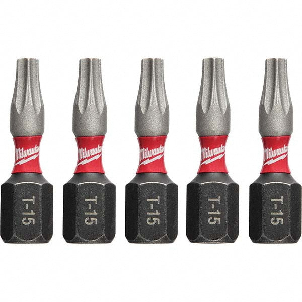 Milwaukee Tool 48-32-4628 Power Screwdriver Bit T15 Torx, 1/4" Hex Drive