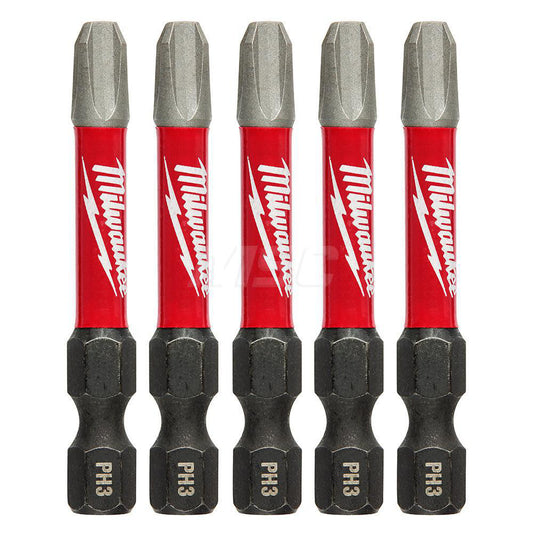 Milwaukee Tool 48-32-4639 Power Screwdriver Bit #3 Phillips, 1/4" Hex Drive