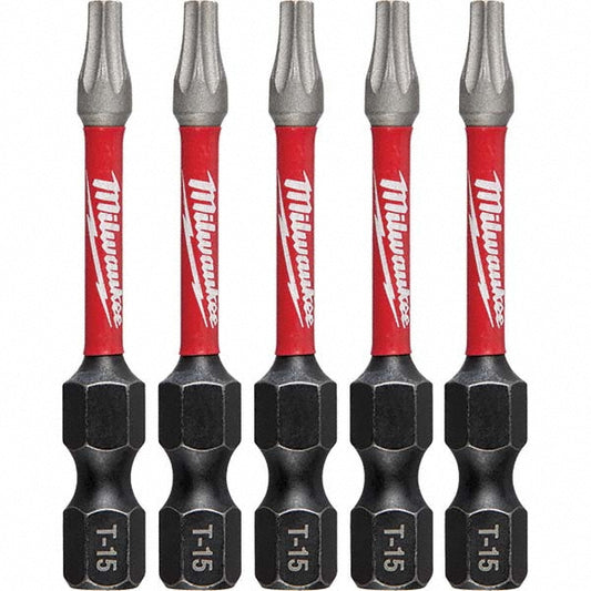 Milwaukee Tool 48-32-4683 Power Screwdriver Bit T15 Torx, 1/4" Hex Drive