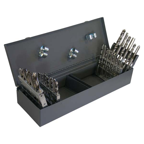 Greenfield Threading 330086 Tap & Drill Set #6-32 to 1/2-20 Taps, 5/16 to 29/64" Drills
