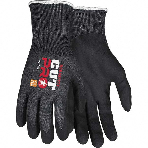 MCR Safety 9818NFXXL Cut, Puncture & Abrasion-Resistant Gloves MCR Safety 9818NF, Size 2X-Large, ANSI Cut A4, ANSI Puncture 4, Foam Nitrile, HPPE