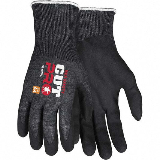MCR Safety 9818NFXXL Cut, Puncture & Abrasion-Resistant Gloves MCR Safety 9818NF, Size 2X-Large, ANSI Cut A4, ANSI Puncture 4, Foam Nitrile, HPPE