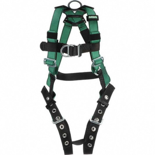 MSA 10197207 Fall Protection Harnesses 400 Lb, Vest Style, Size Standard, Polyester, Back