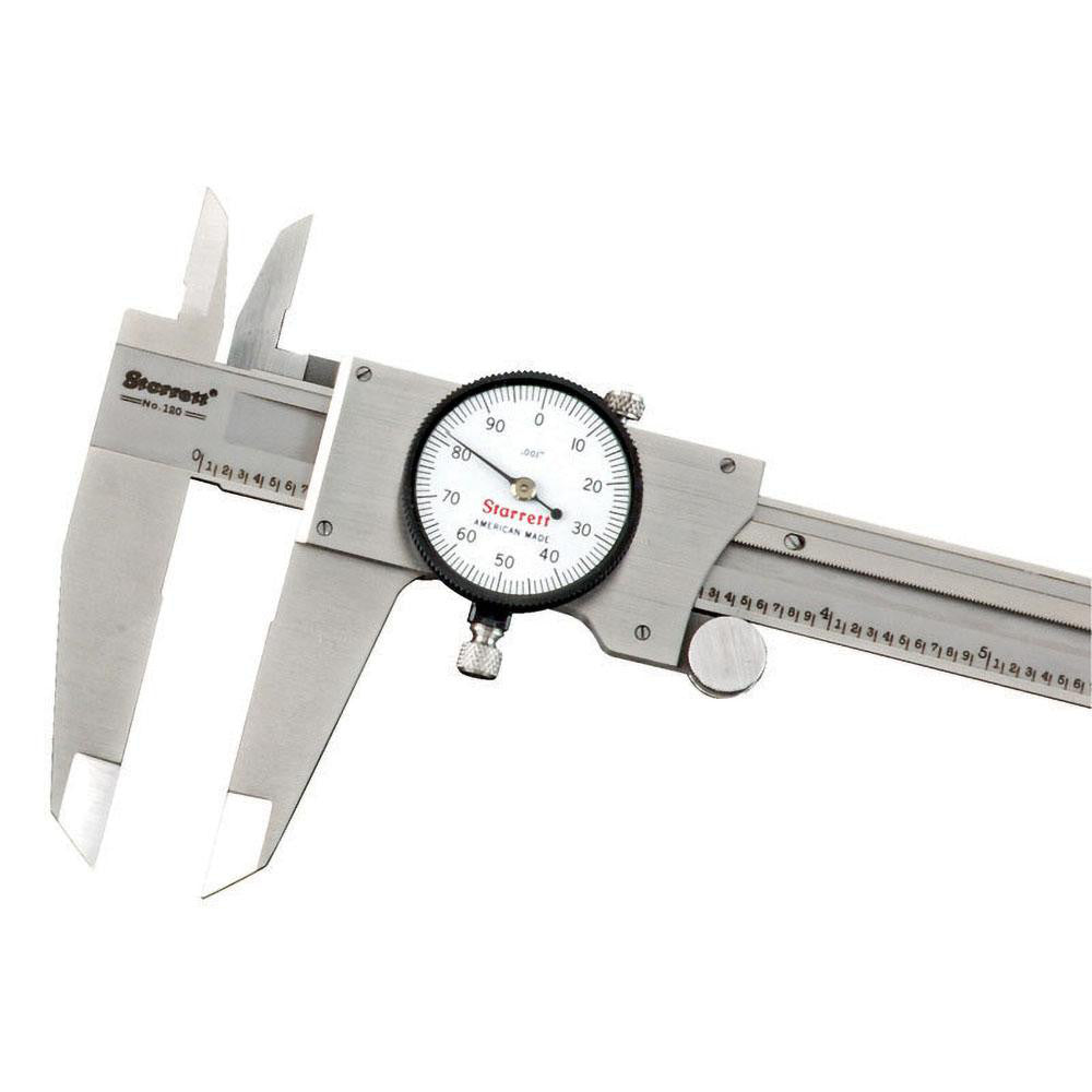 Starrett 12281 Caliper Dial Slide Caliper Use with Starrett 120A, Includes Stop Pad Only